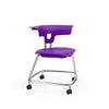 Ruckus Stack Chair 18" Guest Chair, Cafe Chair, Stack Chair, Classroom Chairs KI Casters Frame Color Chrome Shell Color Mardi Gras