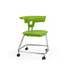 Ruckus Stack Chair 18" Guest Chair, Cafe Chair, Stack Chair, Classroom Chairs KI Casters Frame Color Chrome Shell Color Zesty Lime