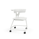 Ruckus Stack Chair 18" Guest Chair, Cafe Chair, Stack Chair, Classroom Chairs KI Casters Frame Color Cottonwood Shell Color Cottonwood