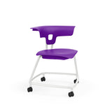 Ruckus Stack Chair 18" Guest Chair, Cafe Chair, Stack Chair, Classroom Chairs KI Casters Frame Color Cottonwood Shell Color Mardi Gras