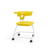 Ruckus Stack Chair 18" Guest Chair, Cafe Chair, Stack Chair, Classroom Chairs KI Casters Frame Color Cottonwood Shell Color Rubber Ducky