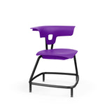 Ruckus Stack Chair 18" Guest Chair, Cafe Chair, Stack Chair, Classroom Chairs KI Glides Frame Color Black Shell Color Mardi Gras