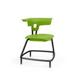 Ruckus Stack Chair 18" Guest Chair, Cafe Chair, Stack Chair, Classroom Chairs KI Glides Frame Color Black Shell Color Zesty Lime