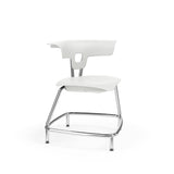 Ruckus Stack Chair 18" Guest Chair, Cafe Chair, Stack Chair, Classroom Chairs KI Glides Frame Color Chrome Shell Color Cottonwood