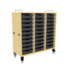 Shift+ Transfer Box - Straight Mobile Storage w/ Totes Model 45320 Storage Cabinet VS America Laminate Color Maple Metal Color Arctic 3"