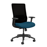 SitOnIt Novo Highback Desk Chair | Home Office Edition | Meshback Home Office SitOnIt Frame Color Black Mesh Color Black Fabric Color Deep Sea