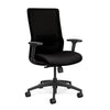 SitOnIt Novo Highback Desk Chair | Home Office Edition | Meshback Home Office SitOnIt Frame Color Black Mesh Color Black Fabric Color Licorice
