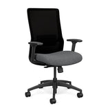 SitOnIt Novo Highback Desk Chair | Home Office Edition | Meshback Home Office SitOnIt Frame Color Black Mesh Color Black Fabric Color Milestone