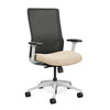 SitOnIt Novo Highback Desk Chair | Home Office Edition | Meshback Home Office SitOnIt Frame Color White Mesh Color Nickle Fabric Color Sandstorm