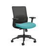 SitOnIt Novo Midback Desk Chair | Home Office Edition | Meshback Home Office SitOnIt Frame Color Black Mesh Color Nickle Fabric Color Mainstream