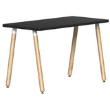 SitOnIt Reya Angled Leg Desk | White Base Accent | Home Office Edition Home Office SitOnIt Table Size 20 D x 40 W Laminate Color Black Bamboo
