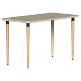 SitOnIt Reya Straight Leg Desk | Black Base Accent | Home Office Edition Home Office SitOnIt Table Size 20 D x 40 W Laminate Color Sandalwood Tappered Bamboo