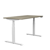 SitOnIt Switchback Height Adjustable Desk | 24d x 42w | Work From Home Edition Home Office SitOnIt Frame Color White Laminate Color Sandalwood 