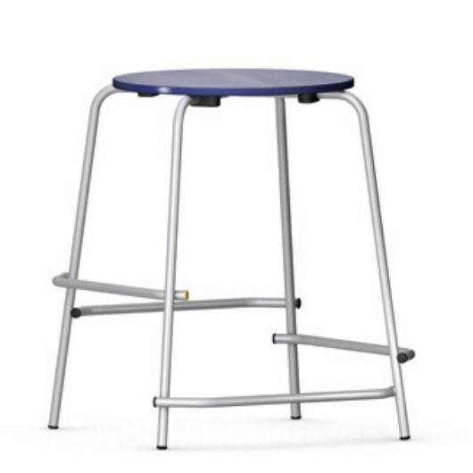 Solo Stool Stools, Classroom Chairs, Hokki Stool VS America 20 ⅛" Dark Blue Woodstain 