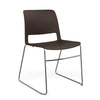 Sprout Wire Rod Chair Guest Chair, Cafe Chair SitOnIt Frame Color Chrome Plastic Color Chocolate 