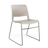 Sprout Wire Rod Chair Guest Chair, Cafe Chair SitOnIt Frame Color Chrome Plastic Color Latte 
