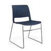 Sprout Wire Rod Chair Guest Chair, Cafe Chair SitOnIt Frame Color Chrome Plastic Color Navy 