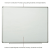Steel Surface Magnetic Whiteboard With Aluminum Frame, 48"W x 36"H Magnetic Whiteboard Global Industrial 