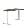 Switchback 30x60 Height Adjustable Table. 2 leg, 3 Stage Table Base Height Adjustable Table SitOnIt Laminate Color Driftwood Frame Color White 