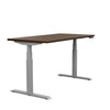 Switchback 30x60 Height Adjustable Table. 2 leg, 3 Stage Table Base Height Adjustable Table SitOnIt Laminate Color Libretti Frame Color Silver 