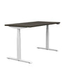 Switchback 30x60 Height Adjustable Table. 2 leg, 3 Stage Table Base Height Adjustable Table SitOnIt Laminate Color Queenston Oak Frame Color White 