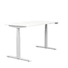 Switchback 30x60 Height Adjustable Table. 2 leg, 3 Stage Table Base Height Adjustable Table SitOnIt Laminate Color White Frame Color White 