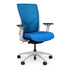 Torsa Highback White Frame Office Chair, Conference Chair, Computer Chair, Teacher Chair, Meeting Chair SitOnIt Mesh Color Electric Blue Fabric Color Electric Blue 