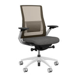 Vectra Highback Office Chair Office Chair, Conference Chair, Meeting Chair SitOnIt Desert Mesh Fabric Color Dust White Frame