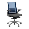 Vectra Highback Office Chair Office Chair, Conference Chair, Meeting Chair SitOnIt Mesh Color Navy Fabric Color Dust Fog Frame
