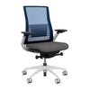 Vectra Highback Office Chair Office Chair, Conference Chair, Meeting Chair SitOnIt Mesh Color Navy Fabric Color Dust White Frame