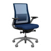 Vectra Highback Office Chair Office Chair, Conference Chair, Meeting Chair SitOnIt Mesh Color Navy Fabric Color Marine Fog Frame