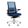 Vectra Highback Office Chair Office Chair, Conference Chair, Meeting Chair SitOnIt Mesh Color Navy Fabric Color Marine White Frame