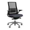 Vectra Highback Office Chair Office Chair, Conference Chair, Meeting Chair SitOnIt Mesh Color Onyx Fabric Color Ash Fog Frame
