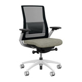 Vectra Highback Office Chair Office Chair, Conference Chair, Meeting Chair SitOnIt Mesh Color Onyx Fabric Color Chalk White Frame