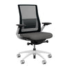 Vectra Highback Office Chair Office Chair, Conference Chair, Meeting Chair SitOnIt Mesh Color Onyx Fabric Color Dust White Frame