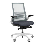 Vectra Highback Office Chair Office Chair, Conference Chair, Meeting Chair SitOnIt Platinum Mesh Fabric Color Ash White Frame