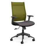 Wit Highback Office Chair Office Chair, Conference Chair, Teacher Chair SitOnIt Apple Mesh Fabric Color Kiss Carpet Castors