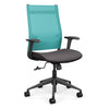 Wit Highback Office Chair Office Chair, Conference Chair, Teacher Chair SitOnIt Aqua Mesh Fabric Color Kiss Carpet Castors