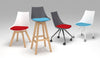 Workspace 48 Luna Chair | Task and Boardroom | Two Polypropylene Color's Guest Chair, Cafe Chair, Stack Chair Workspace 48 
